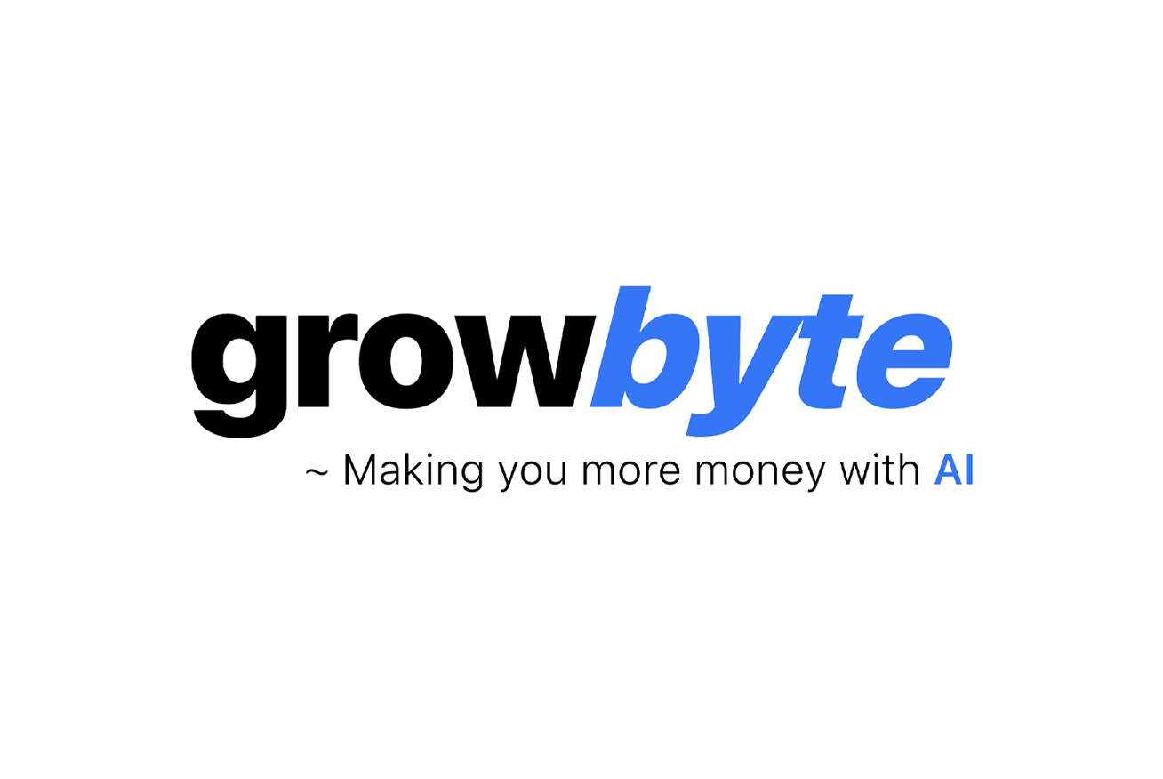 GrowByte logo with motto
